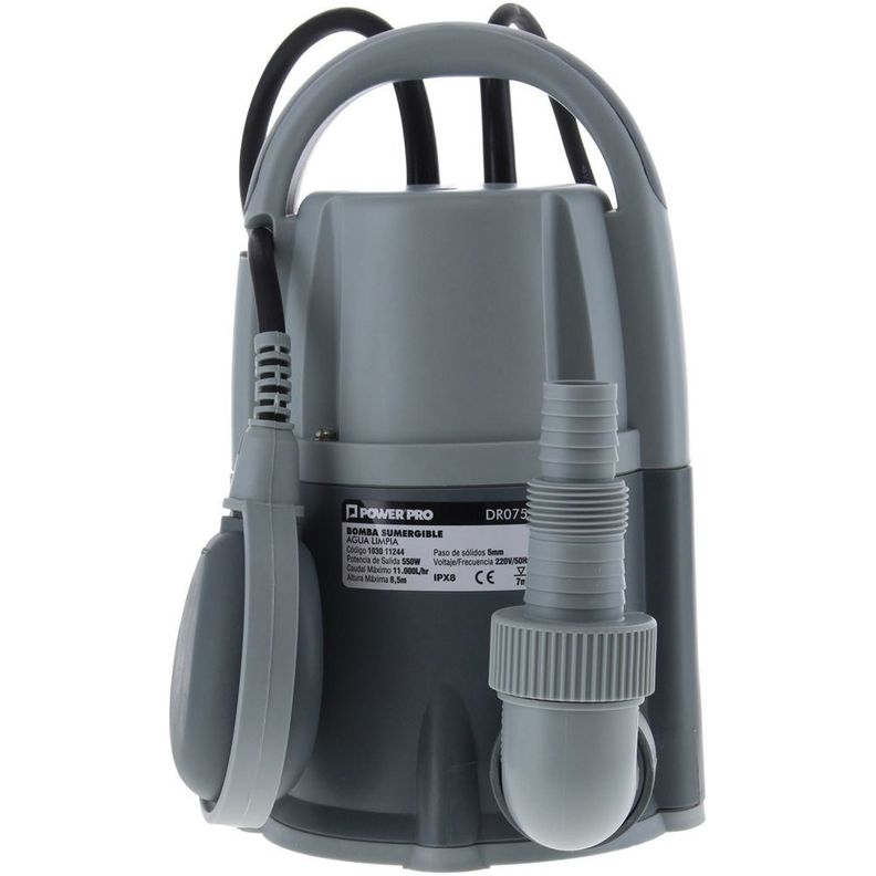 Bomba Sumergible 0,75HP Agua Limpia-2