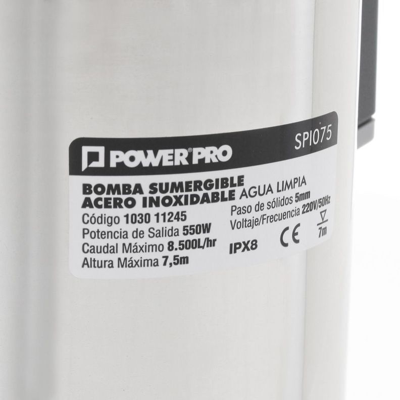 Bomba Sumergible 0,75HP Agua Limpia-4