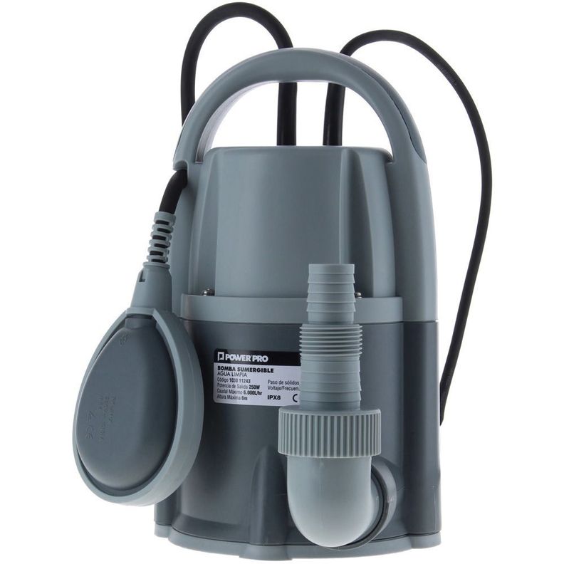 Bomba Sumergible 0,33HP Agua Limpia-2