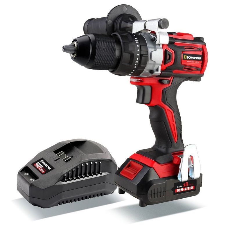 Kit Taladro Atornillador con Batería 2A y Cargador 18V-0