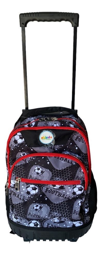 Mochila Con Ruedas + Lochera + Estuche Ekizde D2 -2