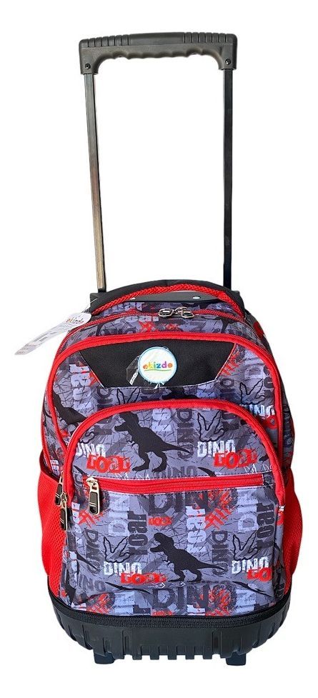 Mochila Con Ruedas + Lochera + Estuche Ekizde D1 -2