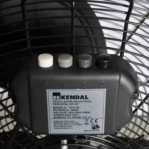 Ventilador Kendal Pedestal industrial 20" -2