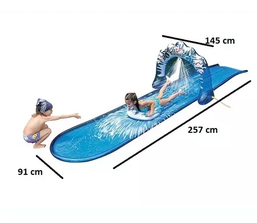 Tobogan Deslizante Acuatico Inflable Rociador 313-1