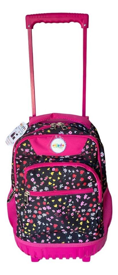 Mochila Con Ruedas + Lochera + Estuche Ekizde D5 -2