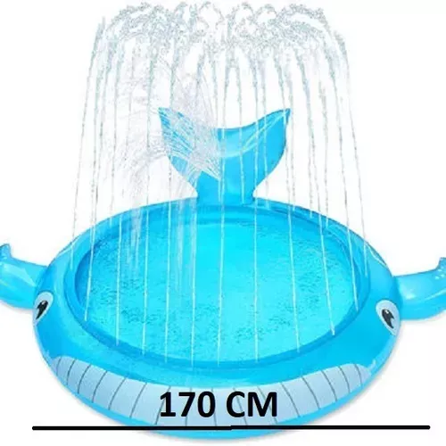Piscina Pad Alfombra Rociadora Ballena 170cm 309-1