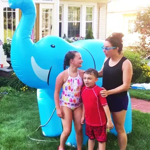 Elefante Inflable Rociador Agua Jardin Niños 308-4
