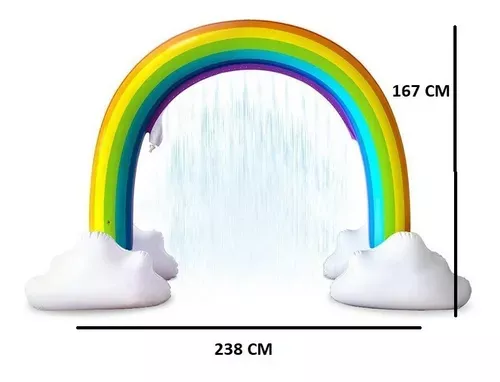 Arco Iris Nubes Inflable Rociador 310-6