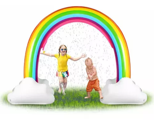 Arco Iris Nubes Inflable Rociador 310-0