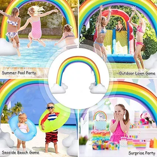 Arco Iris Nubes Inflable Rociador 310-5