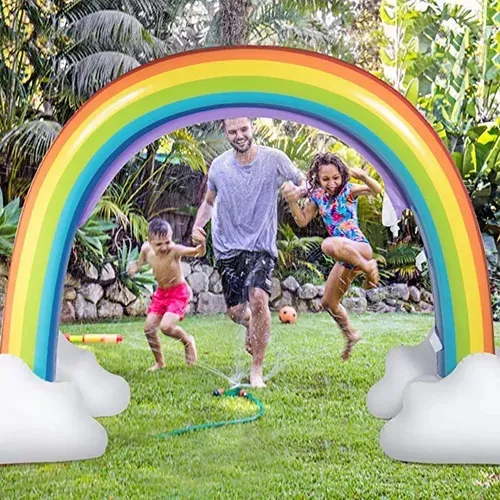 Arco Iris Nubes Inflable Rociador 310-3
