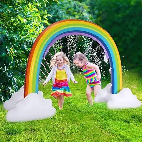 Arco Iris Nubes Inflable Rociador 310-4