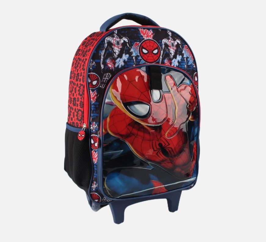 Pack Mochila Lonchera Estuche Botella Spiderman -1