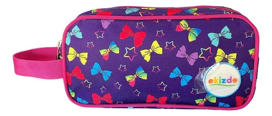 Mochila Con Ruedas + Lochera + Estuche Ekizde D4 -4