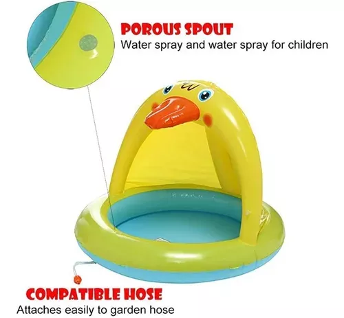 Sillon Inflable Rociador Bebe Piscina Pato 307 -5