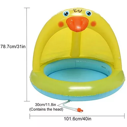 Sillon Inflable Rociador Bebe Piscina Pato 307 -2