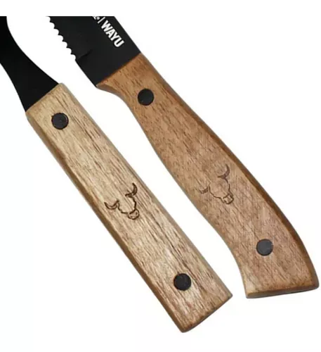 Set Parrilla 4 Tablas 40cm + Tenedor Cuchillo W02-5