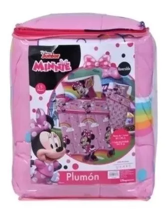 Plumon Reversible Minnie Arcoiris 180X220-2