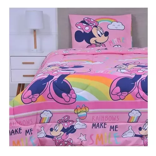Plumon Reversible Minnie Arcoiris 180X220-0