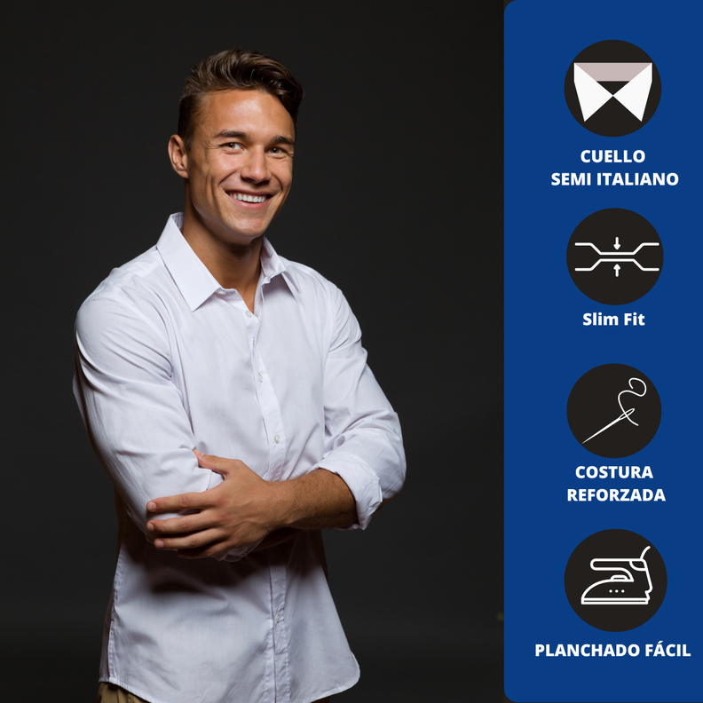 Camisa Escolar Slim Fit - Tallas XS a 2XL -2