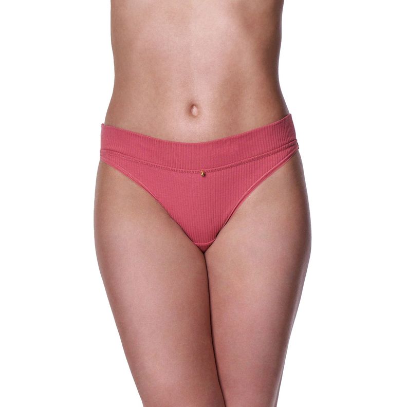 Calzón Bikini Algodón Lycra Acanalado 20579-0