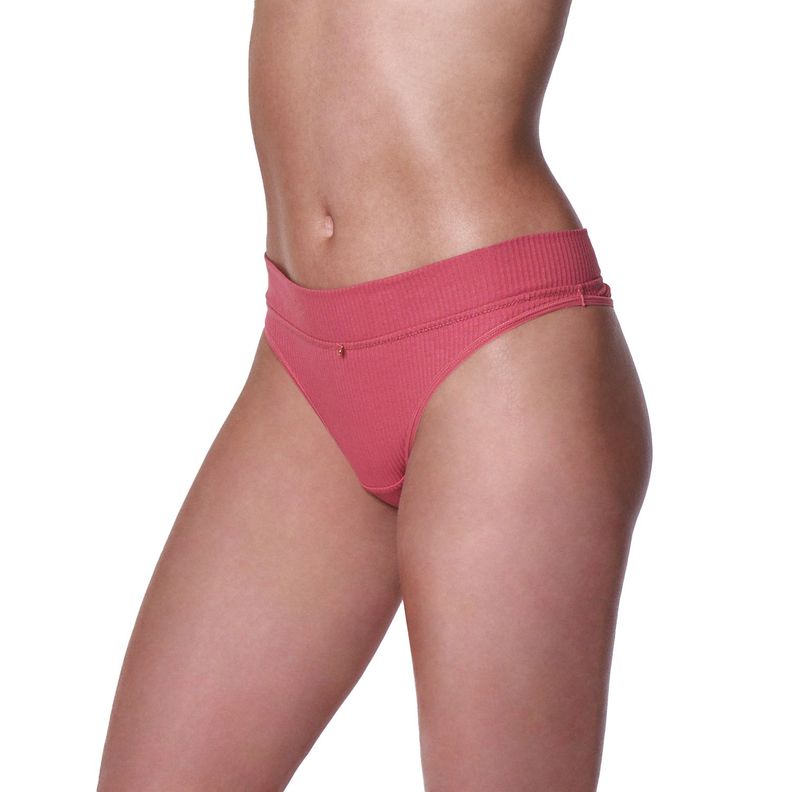 Calzón Bikini Algodón Lycra Acanalado 20579-1