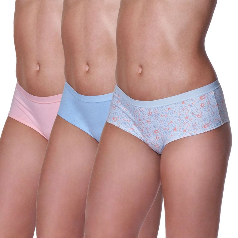 Pack 3 Calzones Pantaleta Algodón Lycra 20560-0