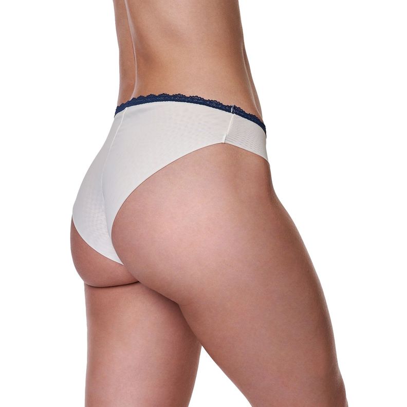 Calzón Bikini Bordado Mesh 20536-2