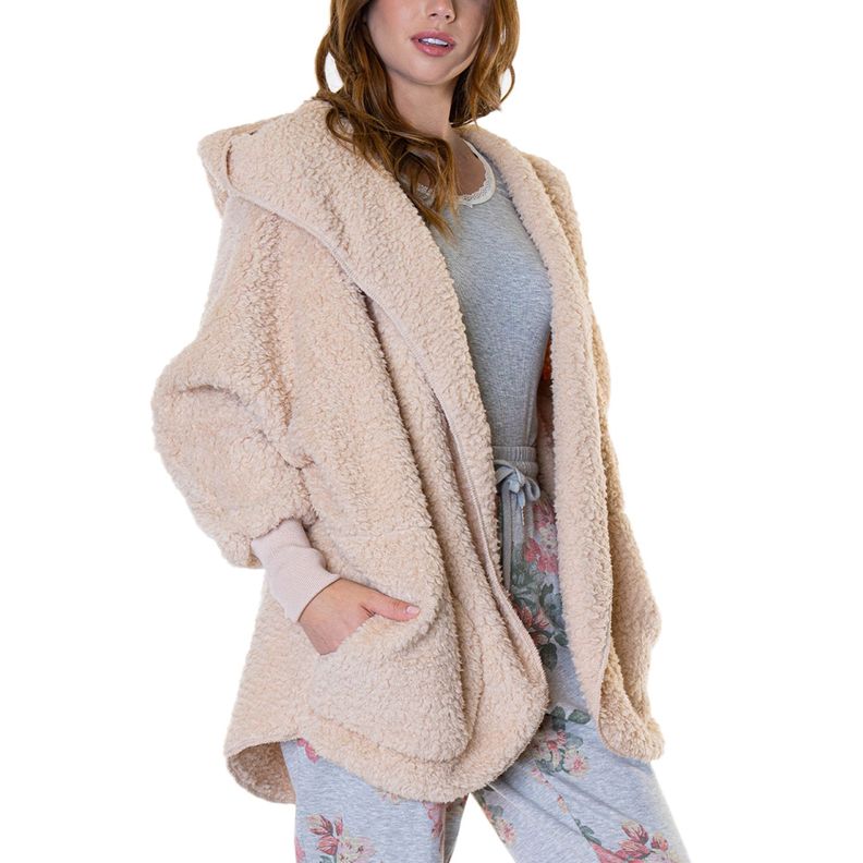 Pijama Mañanita Corderito Capucha Mujer 8561-2