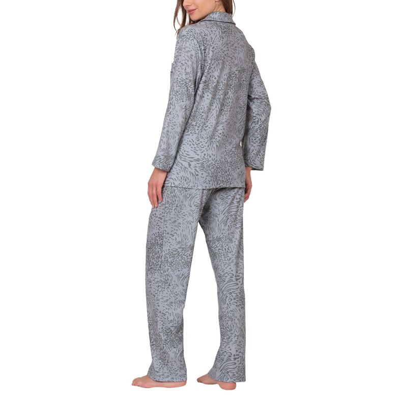 Pijama Botones Animal Print Mujer 8678-2