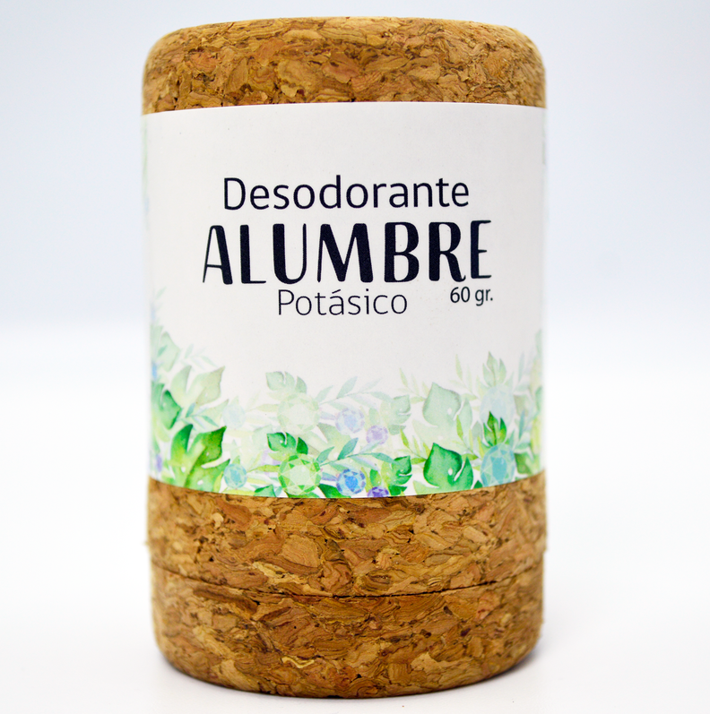 Desodorante de piedra alumbre envase de madera-0