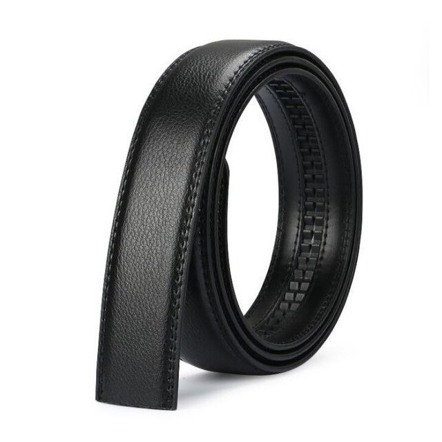 Cinturon ejecutivo automatico cuero negro hombre. Modelo Daimler Premium-4