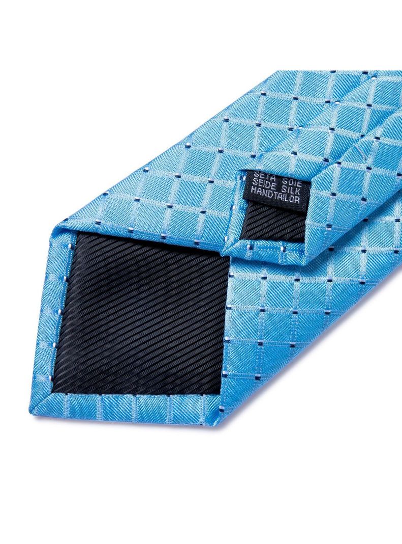Set Corbata + Paño + Collera formal hombre. Modelo Blue Sky-3