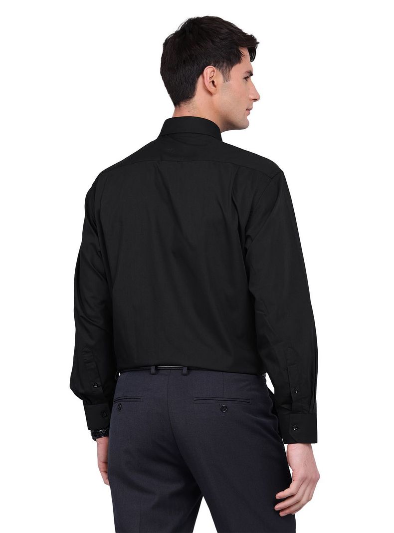 Camisa Negra Van Heusen Hombre Formal Tailored Fit Sin Bolsillo Cuello Italiano-2