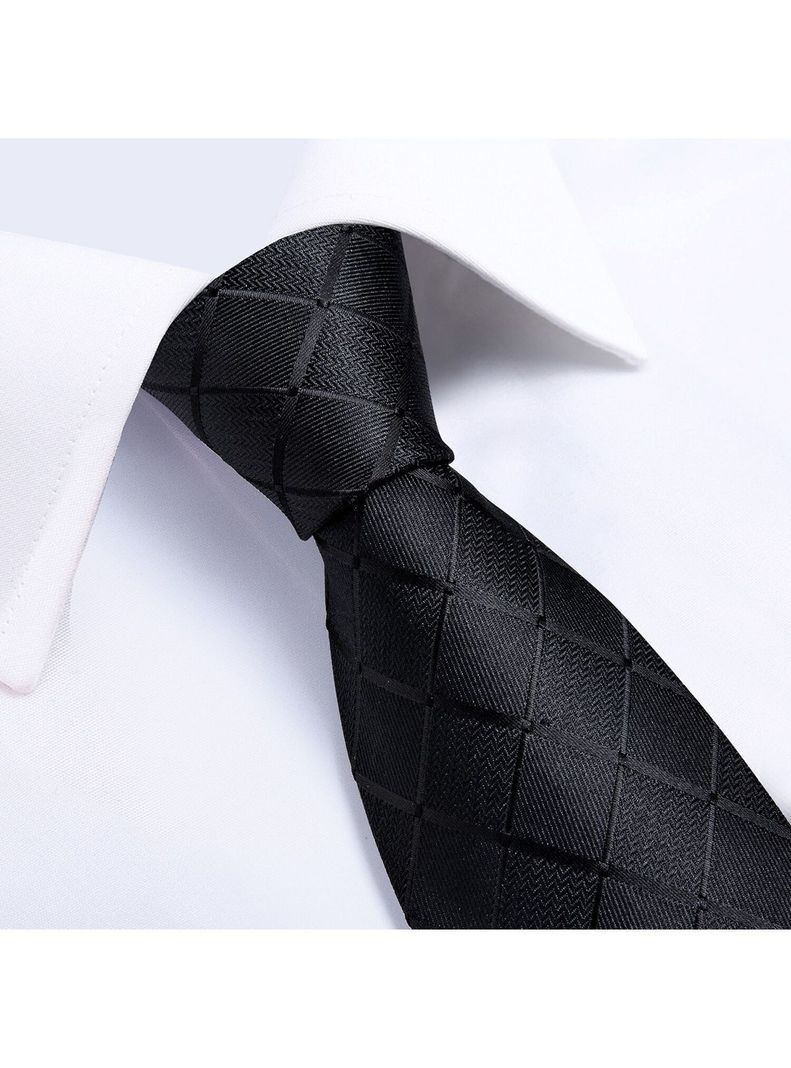 Corbata hombre + Paño + Collera formal hombre. Modelo Sangre Negra-2