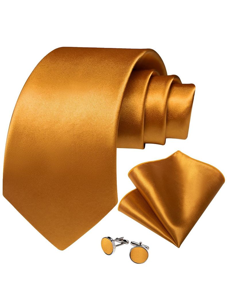 Corbata Cobriza Hombre con paño y colleras. Modelo Cobre Italiano-0
