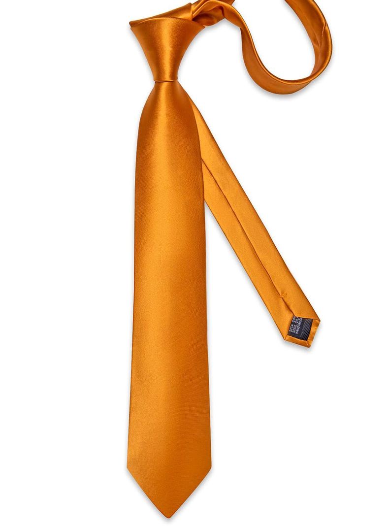 Corbata Cobriza Hombre con paño y colleras. Modelo Cobre Italiano-4