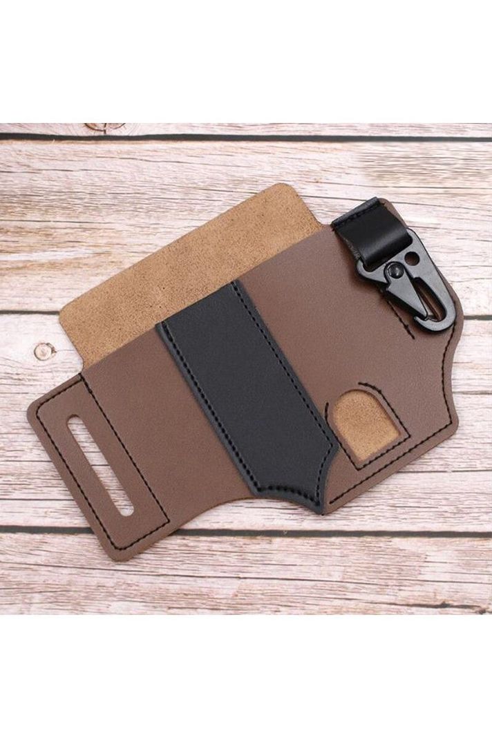 Organizador Táctico Cintura Hombre. Para Llaves y Accesorios. Café y Negro-2