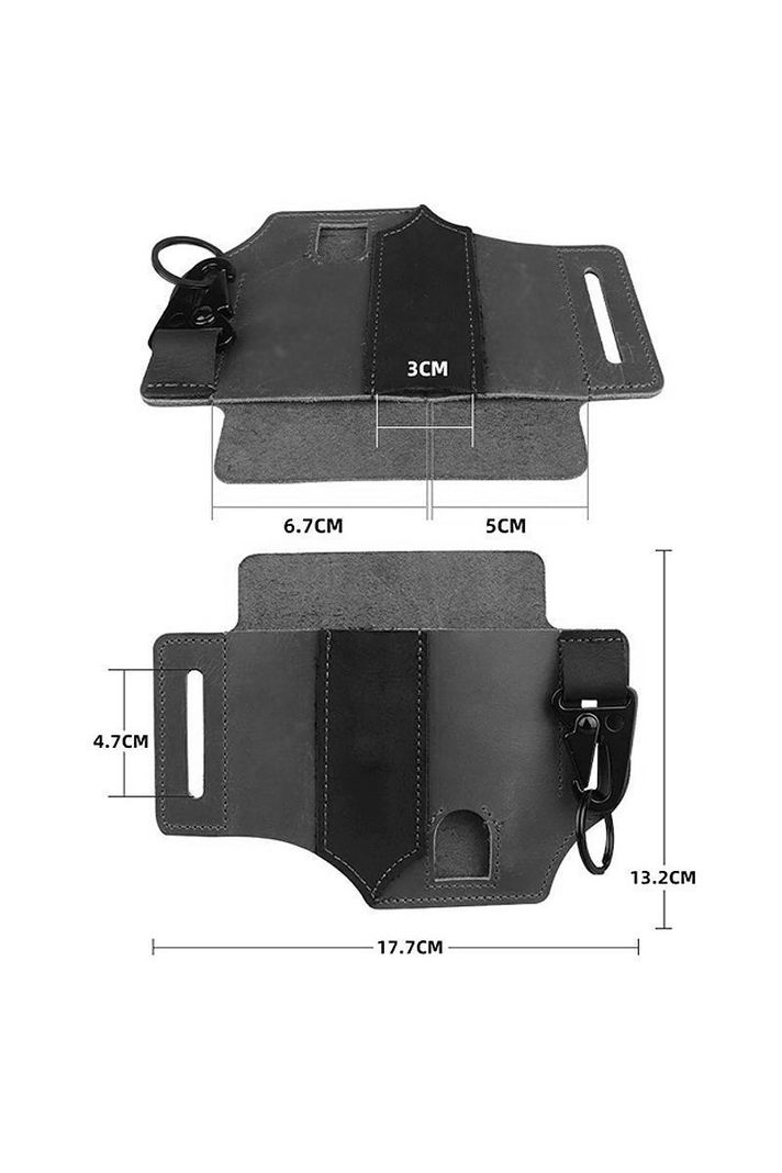 Organizador Táctico Cintura Hombre. Para Llaves y Accesorios. Café y Negro-6