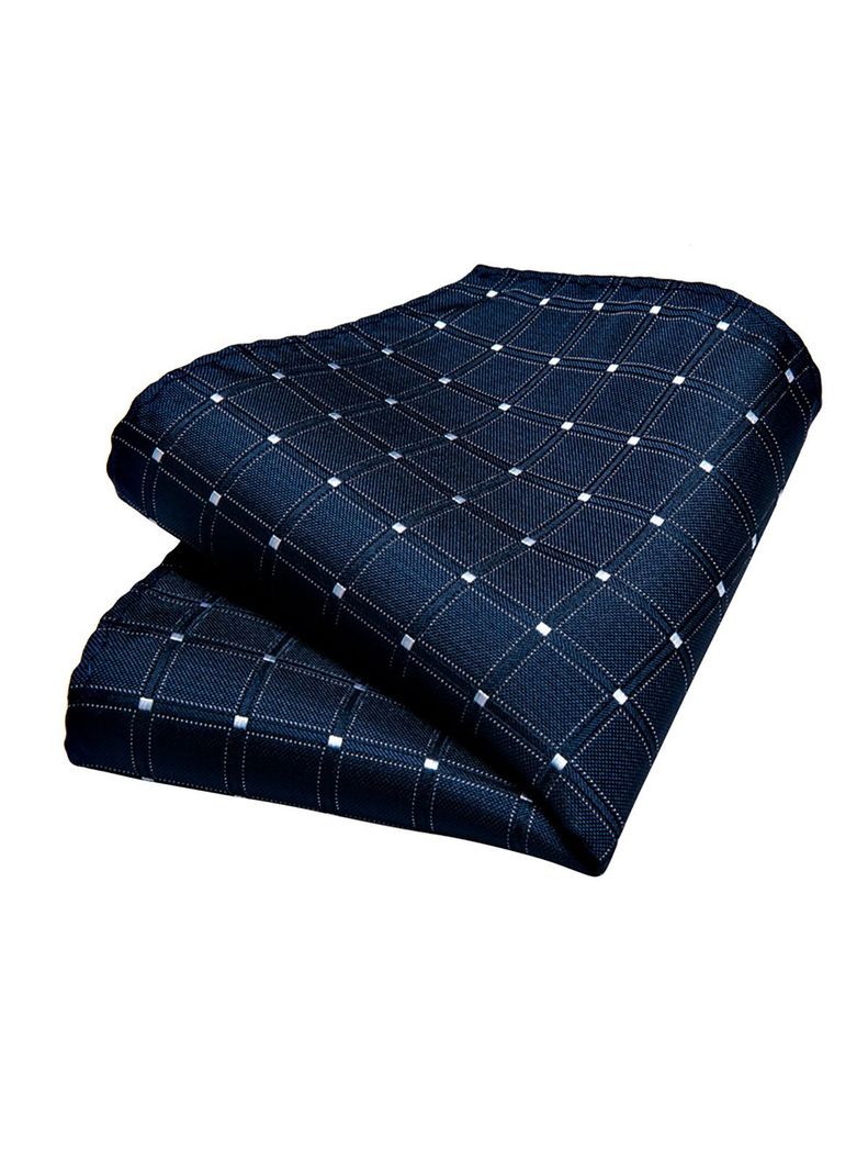 Set Corbata + Paño + Collera formal hombre. Modelo Night Ocean-3