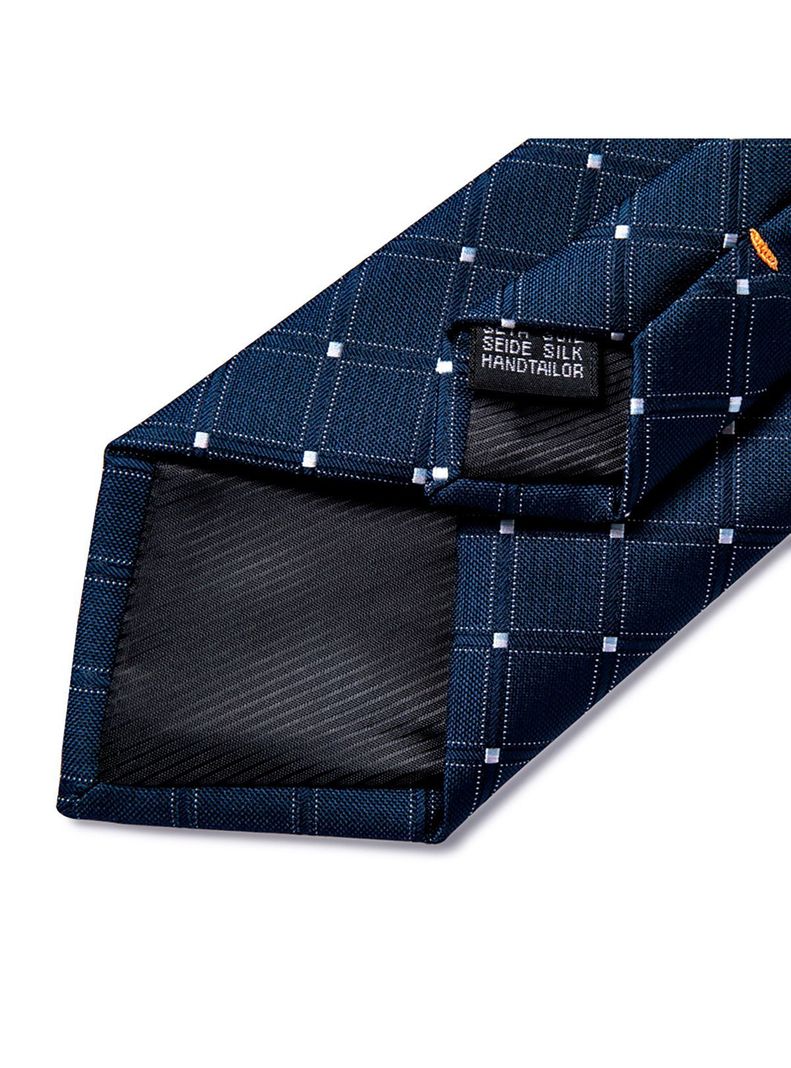 Set Corbata + Paño + Collera formal hombre. Modelo Night Ocean-5