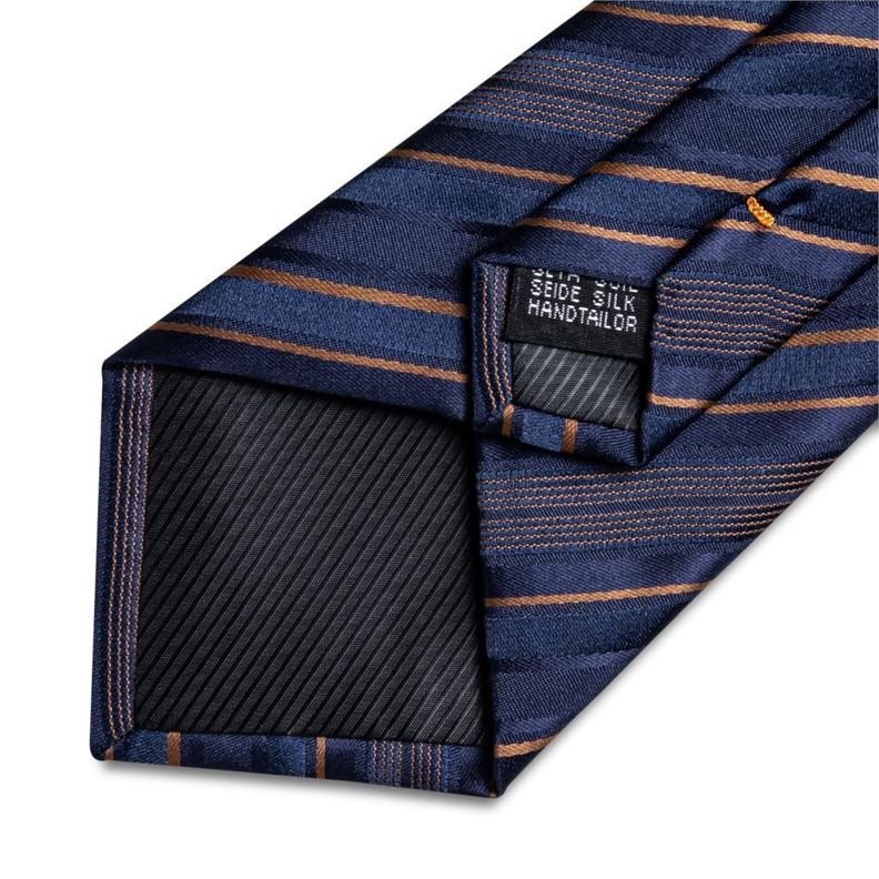 Set Corbata + Paño + Collera formal hombre. Modelo Mar Dorado-3