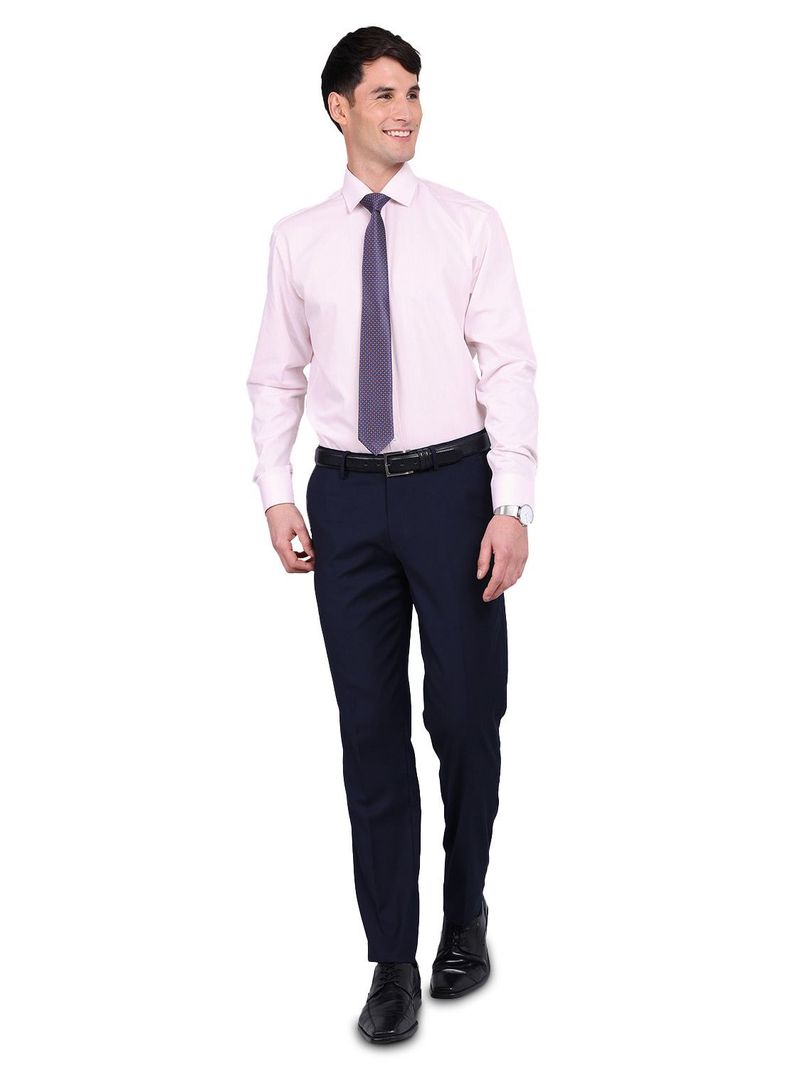 Camisa Rosa Claro Van Heusen Formal Hombre Sin Bolsillo Cuello Italiano-3