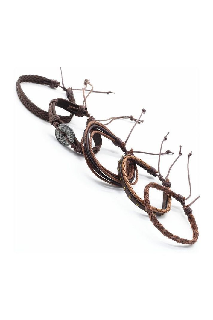Pulsera Cuero Unisex. Modelo Azteca-1