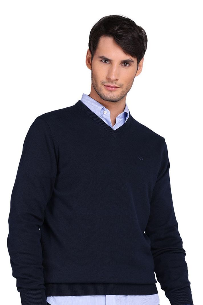 Chaleco Sweater Hombre Cuello V Manga Larga Semiformal Oficina ARROW-0