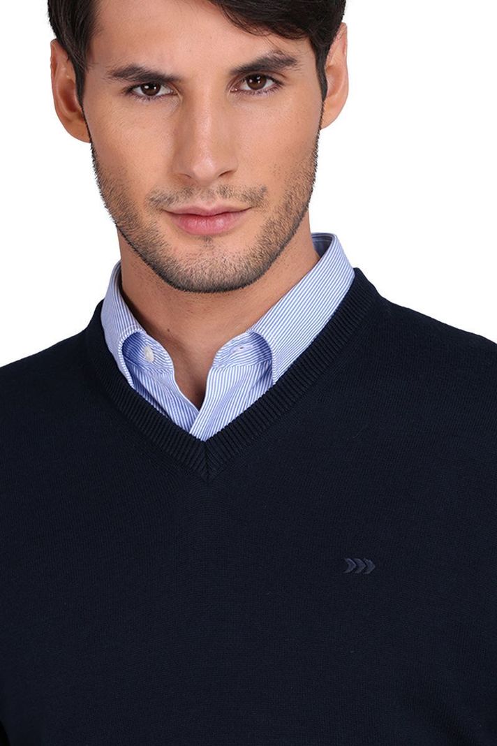 Chaleco Sweater Hombre Cuello V Manga Larga Semiformal Oficina ARROW-3