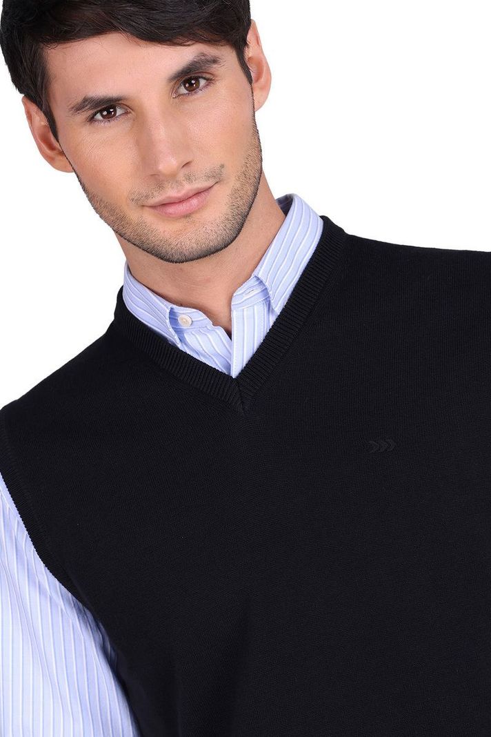 Sweater Chaleco Hombre Sin Mangas Cuello V semiformal para trabajo Arrow-3