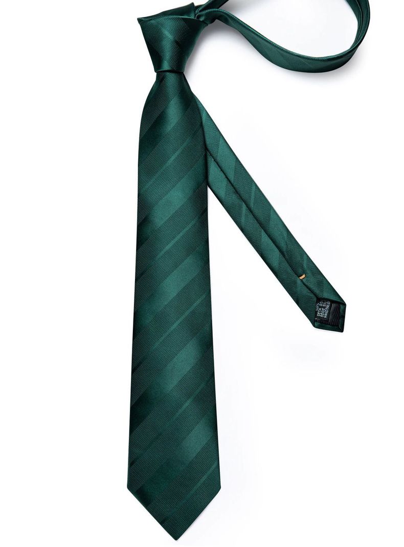 Set Corbata + Paño + Collera formal hombre. Modelo Emerald-4