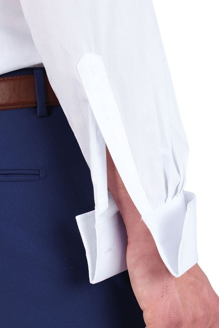 Camisa Blanca Formal Puño Doble para Colleras Tailored Fit Cuello Italiano ARROW-2