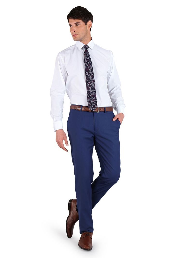 Camisa Blanca Formal Puño Doble para Colleras Tailored Fit Cuello Italiano ARROW-4